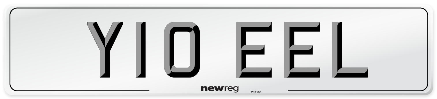 Y10 EEL Number Plate from New Reg